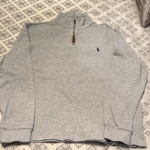 Polo Ralph Lauren Light Gray Zip-Up Sweater